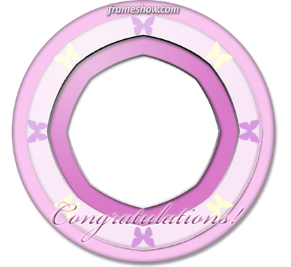 congratulations photo frame