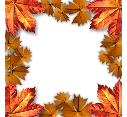 automn leaves photo frame