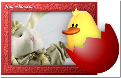 Easter chicken e-card