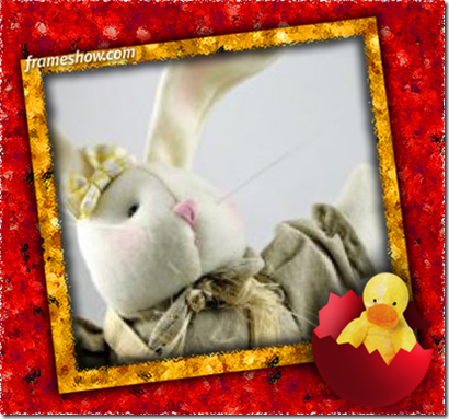 Easter chicken e-card